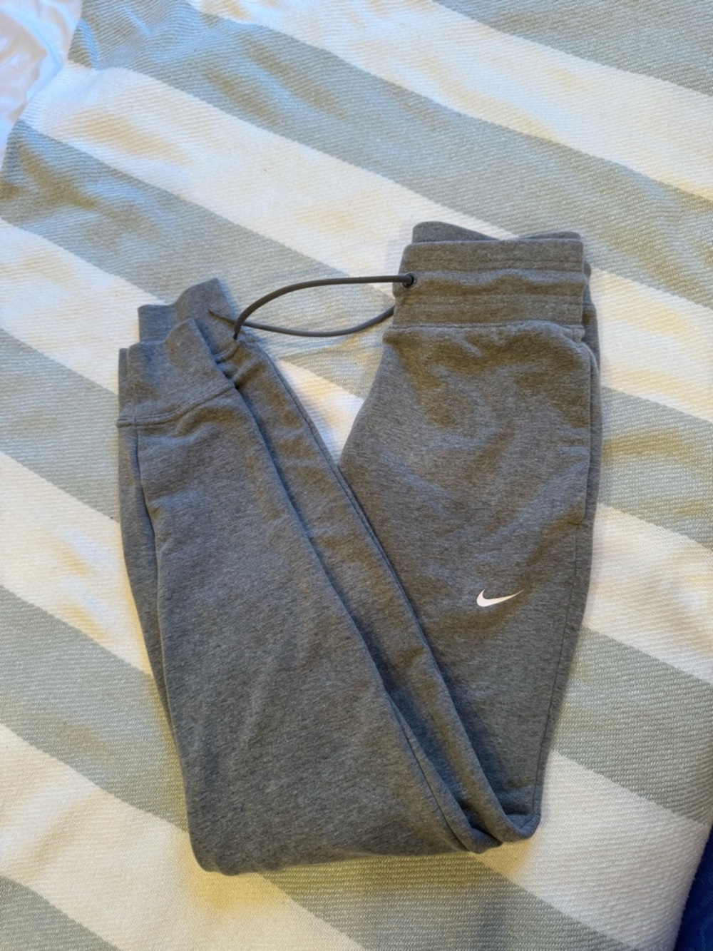 Nike Womens Gray Fleece Jogger Bottoms